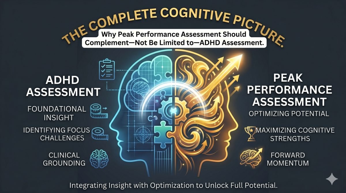 Why Peak Performance Assessment Should Complement—Not Be Limited to—ADHD Assessment